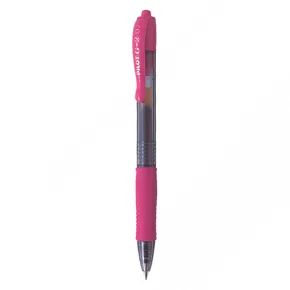 G-2 zselés toll, rózsaszín, 0,32 mm, kinyomó mechanizmus, PILOT